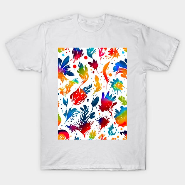 art colors  patterns blue purple coloration pigment hue tint colour tone light colorful T-Shirt by vabontchi